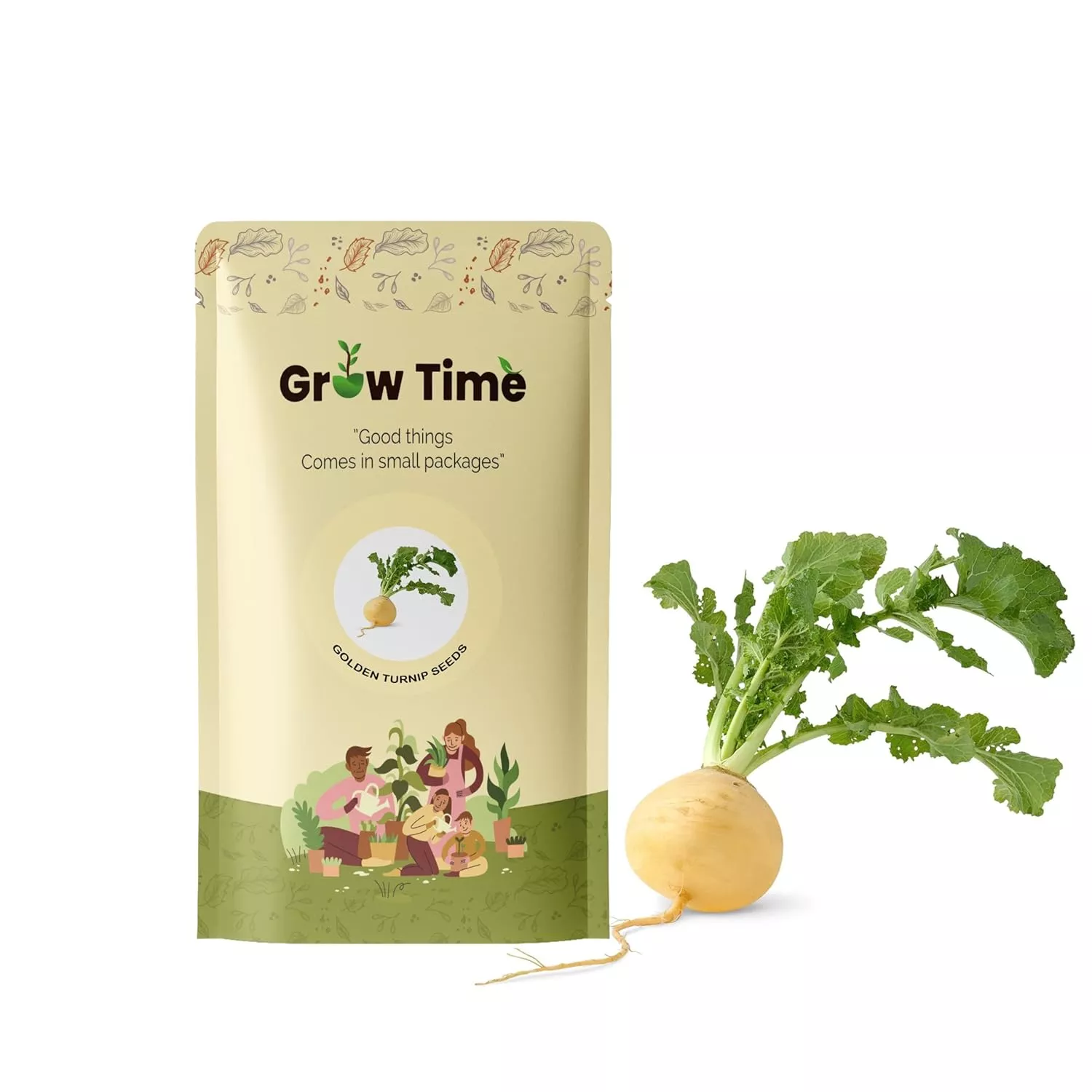 Growtime Turnip Golden Ball Vegetable Seeds (Pack of 10g)