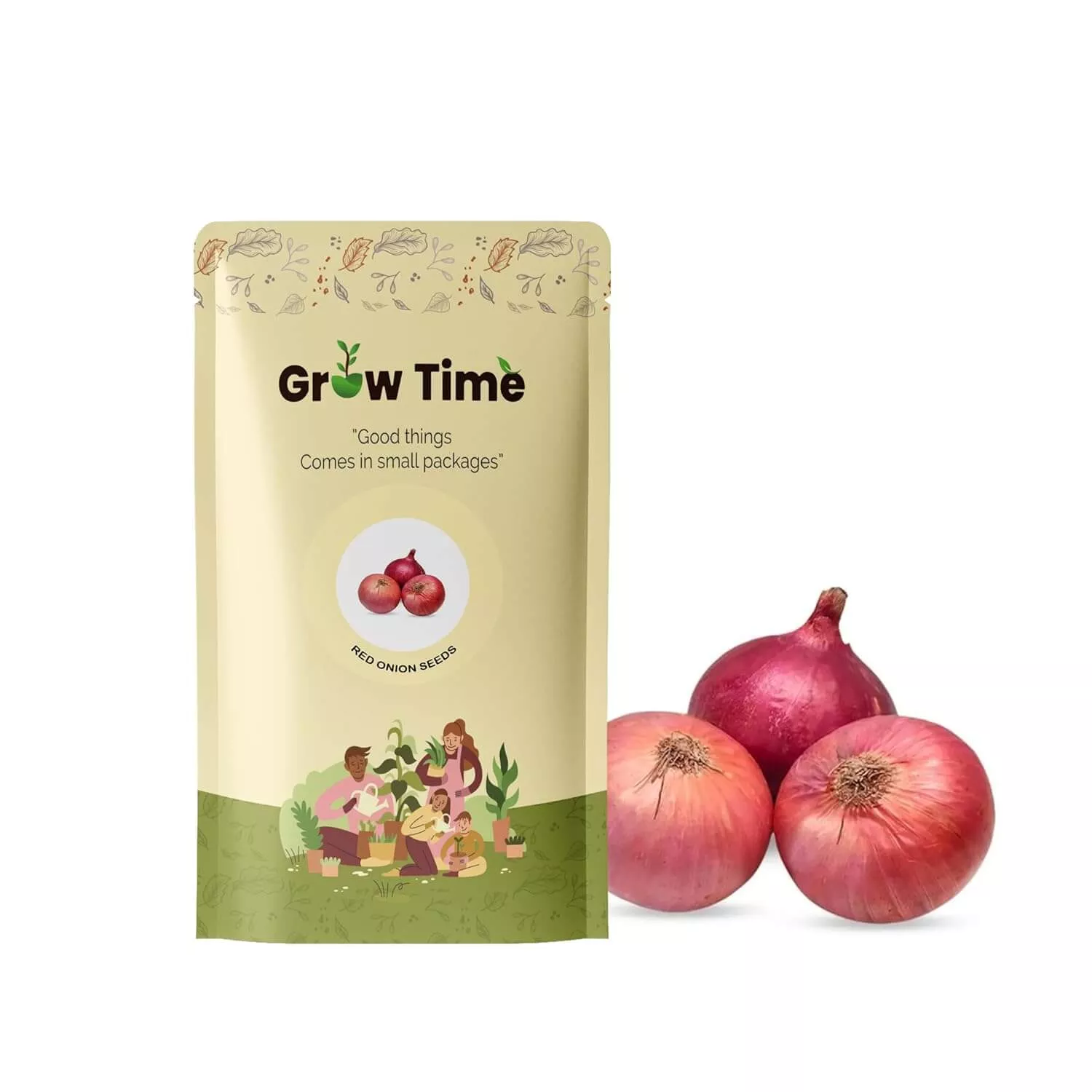 Growtime Red Onion Vegetable Seeds (Pack of 4g)