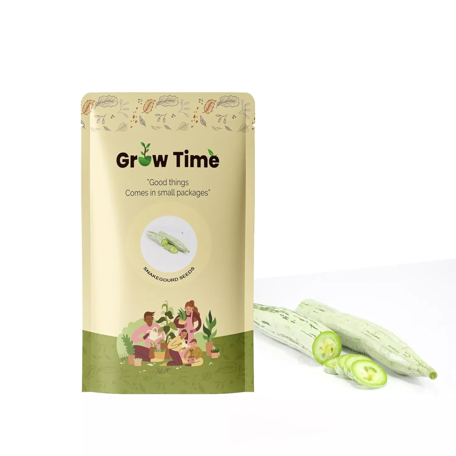 Growtime Snake Gourd (chichinda) Vegetable Seeds (Pack of 5g)
