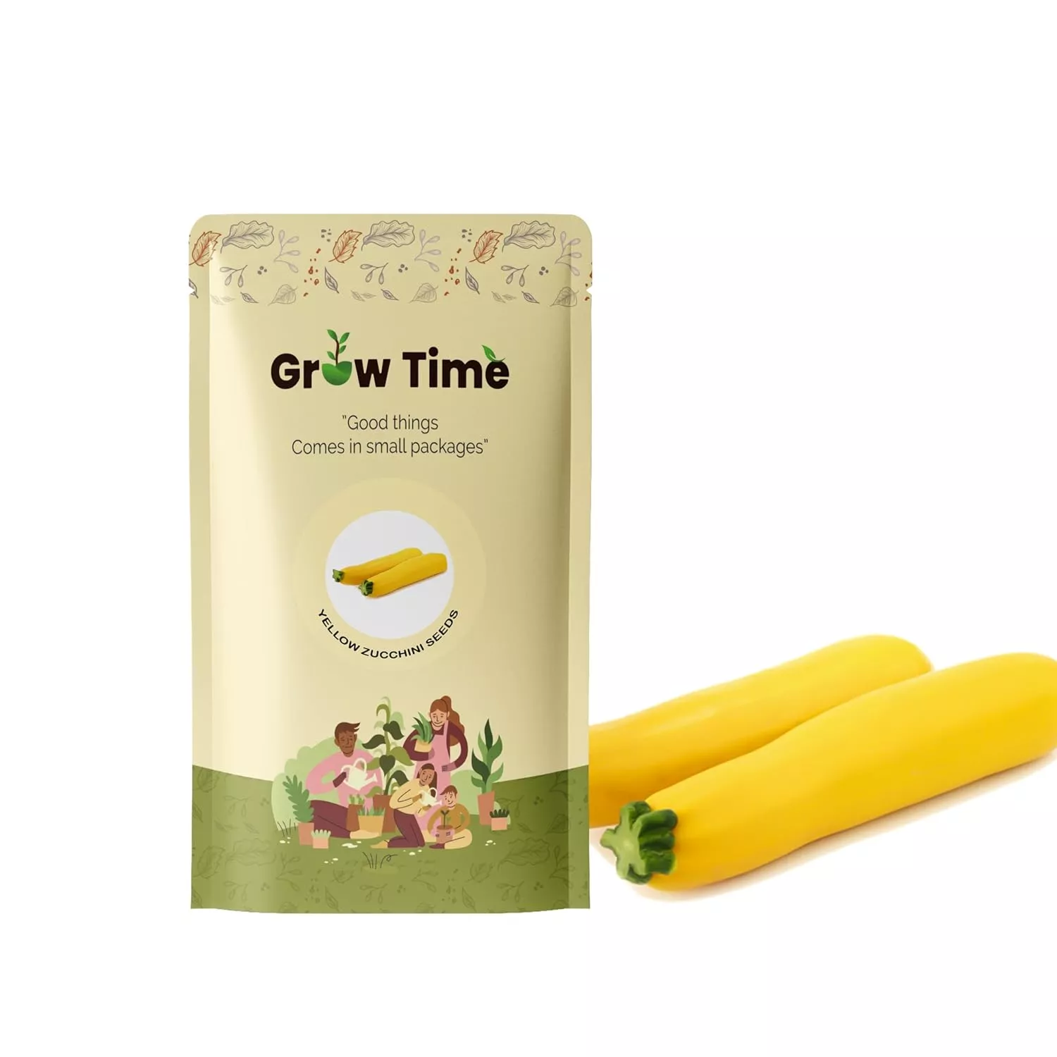 Growtime Yellow Zucchini Vegetable Seeds (Yellow, Pack of 2g)