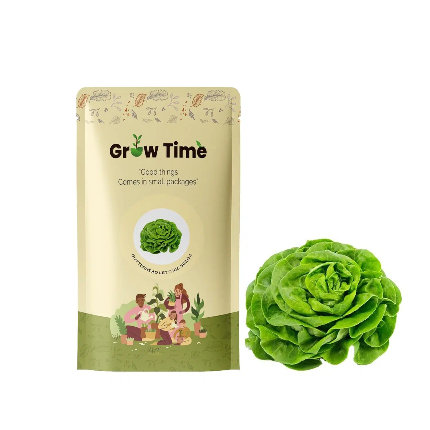 Growtime Butterhead Lettuce Vegetable Seeds (Pack of 2g)