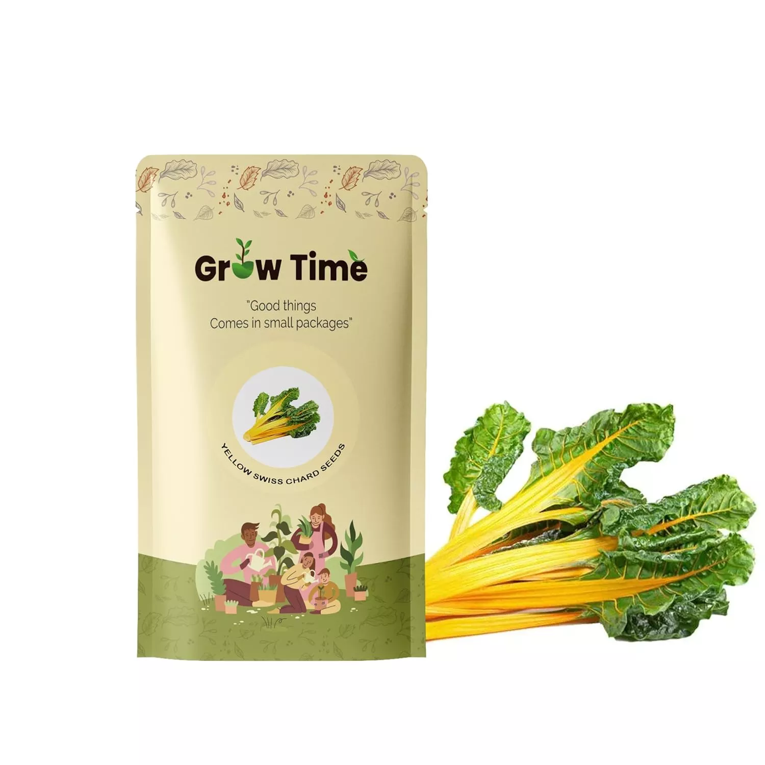 Growtime Swiss Chard Vegetable Seeds (Yellow, Pack of 10g)
