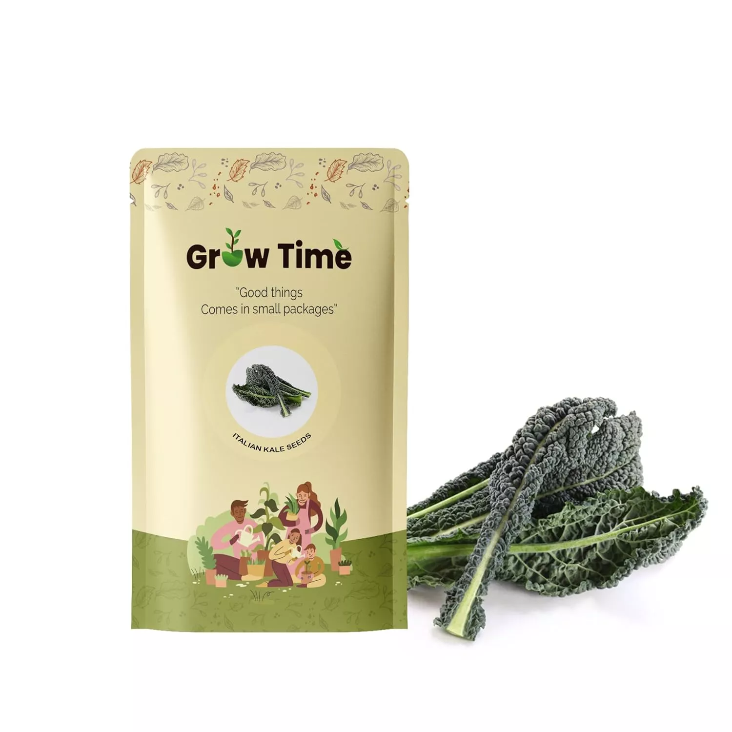 Growtime Italian Kale Vegetable Seeds (Pack of 2g)
