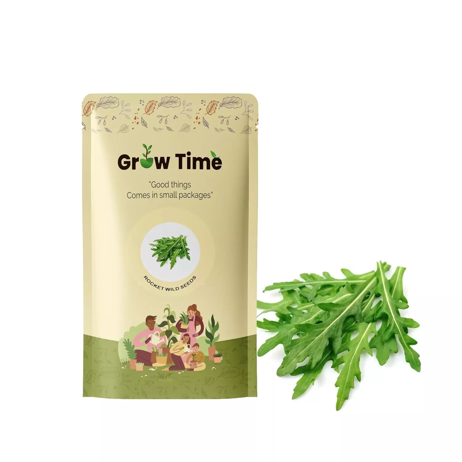 Growtime Rocket Wild Vegetable Seeds (Pack of 10g)