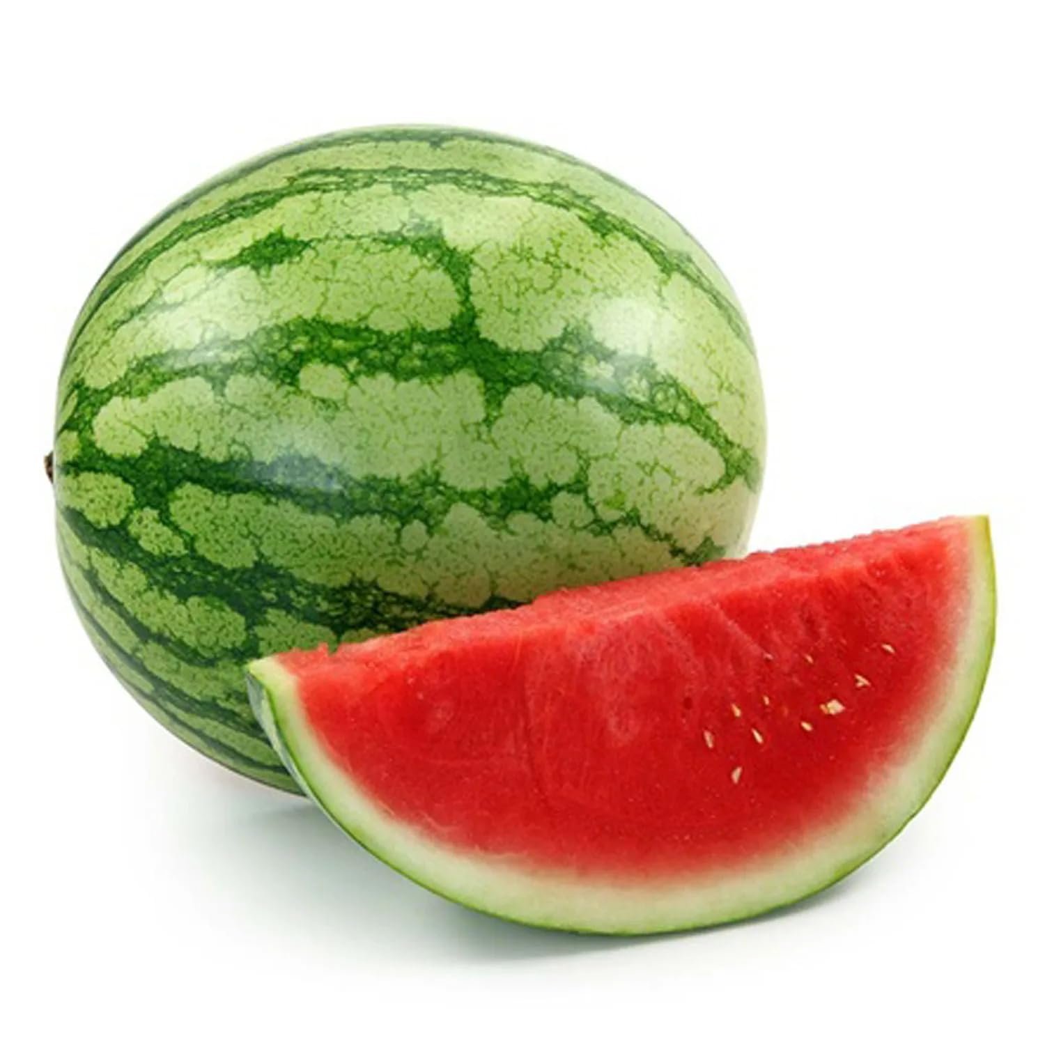 Growtime Hybrid Watermelon Saudi Ribbon Plus Chrimson Round Seeds (Pack of 2g)