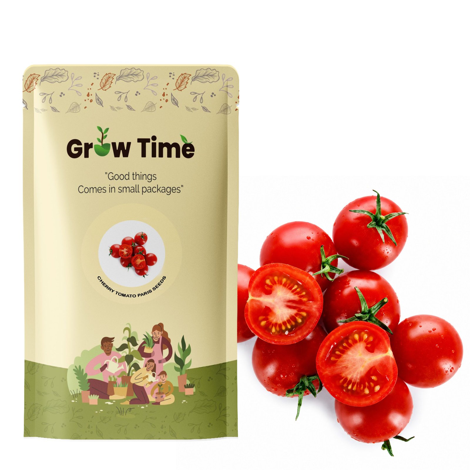 Paris Cherry Tomato Vegetable Seeds (Red, Pack of 100 Seeds)