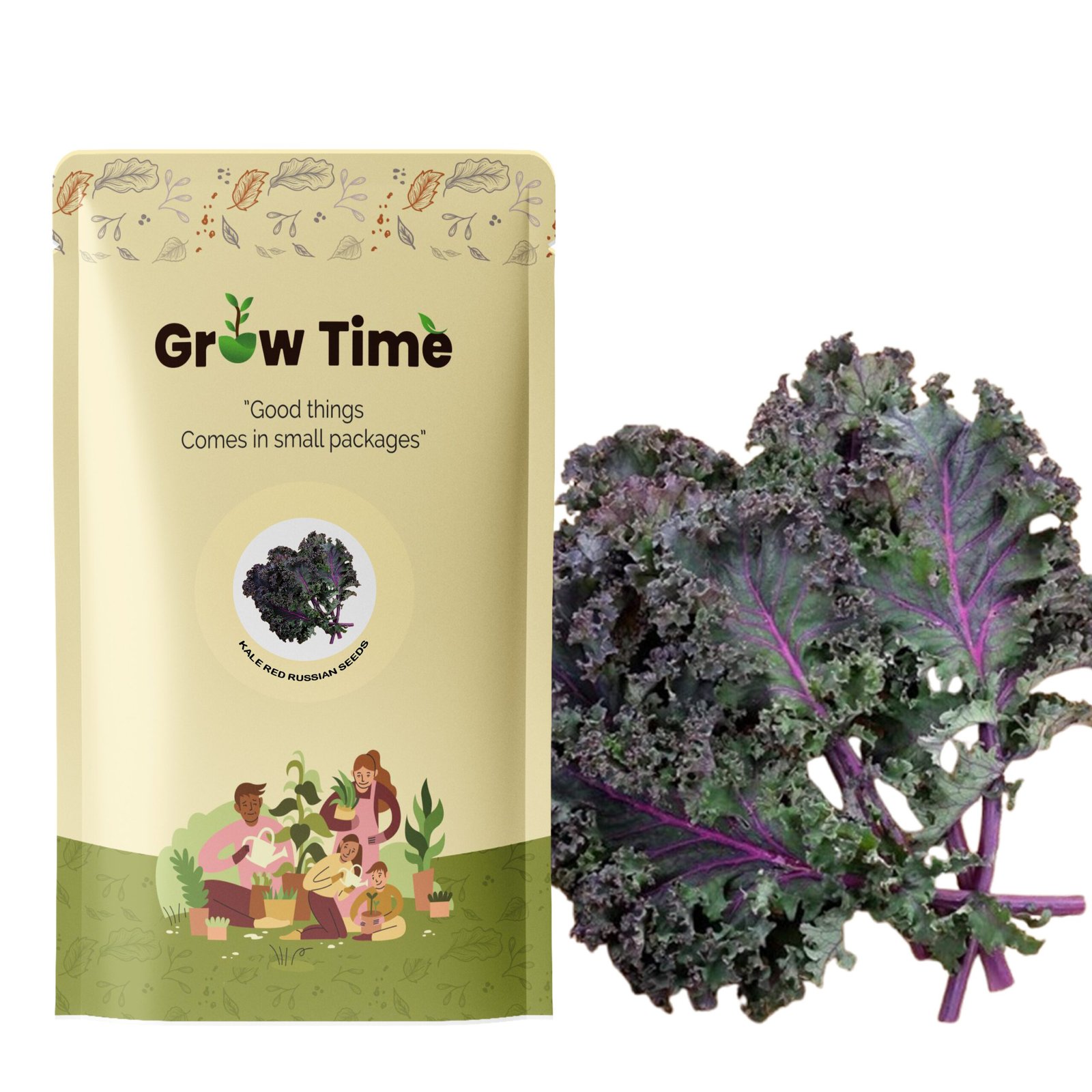 Kale Vegetable Seeds (Pack of 2g) (Red, Kale)